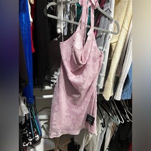 Lulu’s cowl halter neck mini dress, S